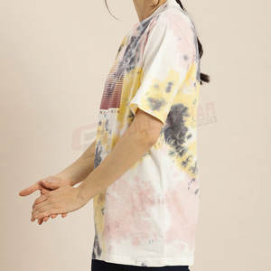 เสื้อยืดคอกลมแขนสั้นผู้หญิงผ้าคอตตอนทรงหลวมใส่สบายระบายอากาศได้ดีใส่ได้ทุกวันสำหรับฤดูร้อน - Product Image 2