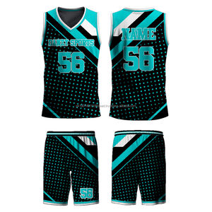 Vêtements de sport, dernier design, logo personnalisé, uniforme de basket-ball uni, 100% polyester, respirant, ensembles imprimés, unisexe, taille plus - Product Image 4