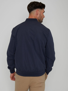 Chaqueta Bomber de lona con cuello levantado transpirable 100% para hombre, impermeable, de secado rápido, estilo callejero, 2 lados, bolsillo personalizado razonable - Product Image 2