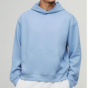 Sweat-shirts à épaules tombantes pour hommes 2026, coupe oversize, vente en gros, 100% coton molletonné, séchage rapide, sur mesure, avec poche, vêtements décontractés d'automne - Product Image 1