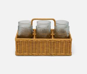 Cesta de Almacenamiento Rectangular de Mimbre y Ratán Tejida a Mano Sostenible con Asa para Vino, Ideal para Pedidos al por Mayor - Product Image 6