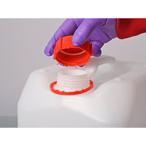 <b>Tamper</b>-Evident Plastic Screw Cap Rectangular Lab Bottles High Quality Durable Design by Burkle GmbH - Product Image 1
