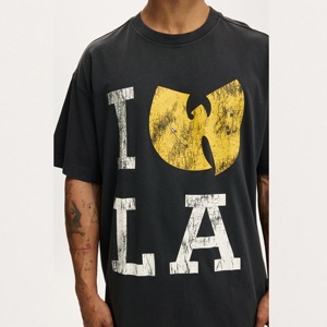 เสื้อยืดโอเวอร์ไซส์พิมพ์ลายการ์ตูนทรงบ็อกซี่ ผ้าฝ้าย 100% น้ำหนักเบา คอกลม แขนสั้น ทรงหลวม ไหล่ตก สำหรับผู้ชาย - Product Image 3