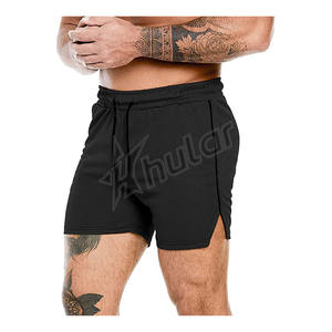 2025 Short de sport personnalisé pour hommes Short de sport en polyester à séchage rapide avec motif solide écologique - Product Image 5