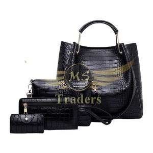 2023 última moda nueva moda mujer bolso de mano grande Popular mujer monedero PU cuero señoras Bolsos Bolso conjunto 4 Uds - Product Image 3