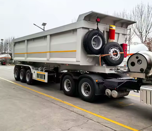 LISTO PARA ENVIAR Remolques Volquete Usados de 3 y 4 Ejes, de Servicio Pesado, con Cilindro Hidráulico - Product Image 2