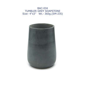 Fabriqué en Inde, ensemble d'accessoires de salle de bain élégants en pierre ollaire grise, rond, pour la maison et les hôtels, au meilleur prix de gros d'usine - Product Image 6