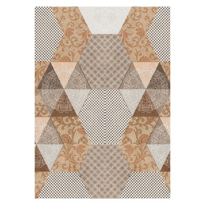 RUGS DEPOT LXDP-0866 Wholesale Terracotta Gold Modern Vintage Digital Printed Machine Washable Chenille Area Rug Non <b>Slip</b> - Product Image 1