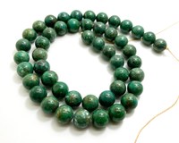 Perles rondes lisses en pierre précieuse de turquoise naturelle en gros pour la fabrication de bijoux artisanat perle en vrac