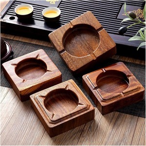 Les meilleurs cendriers à cigares en bois cool pour les fumeurs cendrier en bois d'acacia naturel - Product Image 5