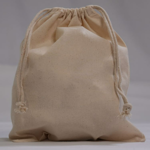 Customized 100% Organic Cotton Drawstring <b>Bag</b> Small Foldable Zipper Soft Durable for Shoes Clothes Washing Canvas Custom Logo - Product Image 4