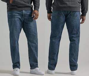 Nouveauté : Pantalon en jean pour homme grande taille, coupe droite, avec stretch confortable pour un usage quotidien décontracté - Product Image 4