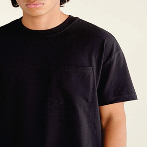 Classic 100% Cotton Crew Neck Men's T-shirts Custom Logo Comfortable Breathable Soft Worsted <b>Fabric</b> Formal Style Loose Fit - Product Image 2