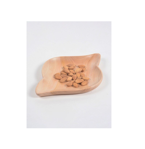 Assiettes en forme de feuille de bois avec feuille d'herbes Assiette de service et vaisselle de forme ronde Plats et assiettes en vente - Product Image 6