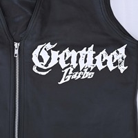 Gilet matelassé tendance pour homme, impression audacieuse, style punk rock motard, streetwear, veste sans manches, hiver, décontracté