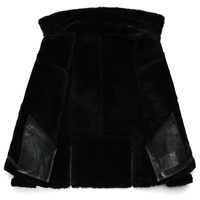 Chaqueta de Cuero para Hombre, Estilo Bomber, Negra, de Lona Auténtica con Acabado Desgastado, Cuello Alto, Forro de Poliéster, Abrigo de Invierno