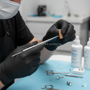 เครื่องมือเจาะร่างกายทำจากสแตนเลส เข็มเจาะผ่าตัด - Product Image 2