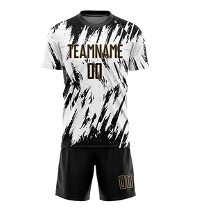 Conjunto de entrenamiento de ropa deportiva de alta calidad personalizada, camiseta de fútbol, camisetas de fútbol, impresión por sublimación, uniforme de ropa, servicio OEM - Product Image 3