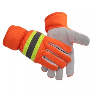 Venta al por mayor Protección Industria DE LA CONSTRUCCIÓN Rigger Blanco Seguridad Trabajo Guantes de cuero - Product Image 2