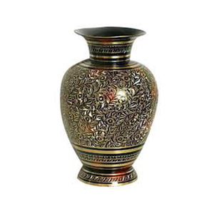 Latón hecho a mano flor olla con color - Product Image 6