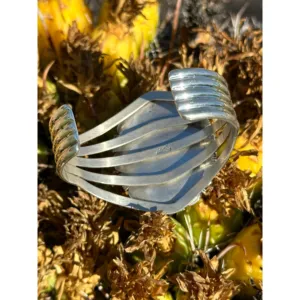 Larry Mores Yazzie Royston Turquoise <b>Sterling</b> <b>Silver</b> <b>Cuff</b> <b>Bracelet</b> - Product Image 5