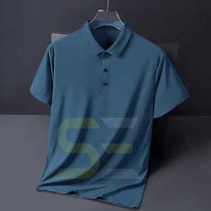 Men's Polo <b>T</b>-<b>Shirt</b> 100% Heavyweight Cotton Custom <b>Plain</b> White O-Neck Collar Oversized Print Casual Style 300 Grams Wholesale - Product Image 6