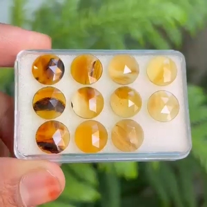 Grado superior 10mm facetado Multi Color corte Montana ágata piedra preciosa Natural fabricación de joyas tratamiento térmico CAMBIO DE Color efectos ópticos - Product Image 3