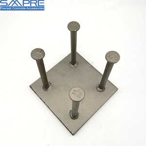 Plaque <span class=keywords><strong>d</strong></span>'<span class=keywords><strong>ancrage</strong></span> de soudage personnalisée en béton préfabriqué avec goujons pour connexion rapide - Product Image 5