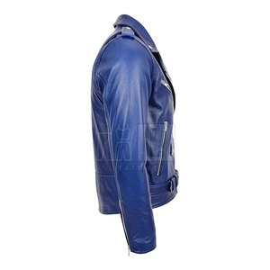 <b>Men's</b> Cow Skin Leather Winter <b>Jacket</b> High Quality Casual Wear with Front Logo Latest Style Breathable & Windproof Customizable - Product Image 5