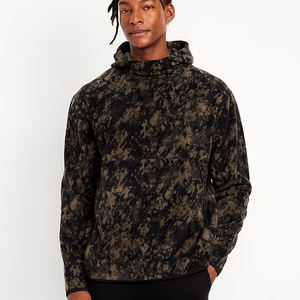 Personnalisé Vintage gris français éponge surdimensionné 100% coton poids lourd hommes délavé au soleil 500 Gsm vierge lavé à l'acide en détresse sweat à capuche - Product Image 1