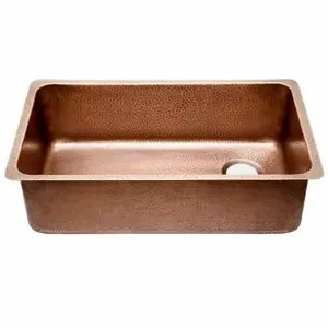 趋势纯铜厨房水槽锤打单碗和水龙头空间水槽家庭厨房农家使用批量