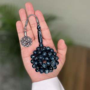 Femmes religieuses musulmanes chapelet Dubaï imitation bijoux accessoires pierre naturelle collier islamique tasbih perles de prière - Product Image 4