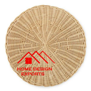 Table & Table Ware Use Customized Handmade Design Best Selling Hand Woven Handmade Spiral Design Charger Plate for Dining - Product Image 3