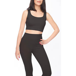 Women's Custom Workout Activewear Yoga Suit Seamless Fitness <b>Leggings</b> & Sports Bra for Gym & Exercise Solid <b>Pattern</b> - Product Image 4