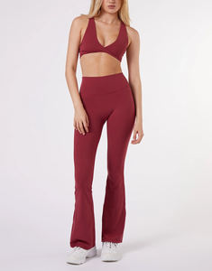 <b>Flare</b> <b>Leggings</b> for <b>Women</b> with Scrunch Butt Elastic Waist Yoga <b>Leggings</b> Fitness Wear Customized <b>Women</b> <b>Leggings</b> - Product Image 2