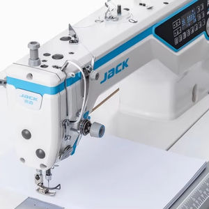 Máquina de Coser Industrial Automática para Tejidos Planos, Cabezal Inalámbrico, Grosor Ajustable, Alta Velocidad, Uso en Fábricas de Ropa, Aluminio - Product Image 1