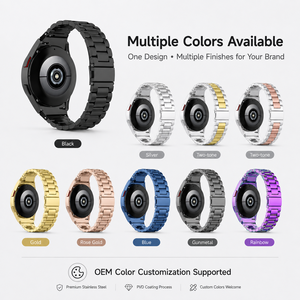 Cinturino per Orologio in Acciaio Inossidabile Solido, Bracciale a Maglie Metalliche Compatibile con <span class=keywords><strong>Samsung</strong></span> Galaxy <span class=keywords><strong>Watch</strong></span> <span class=keywords><strong>4</strong></span> Classic 46mm, Produttore OEM Personalizzato - Product Image 5