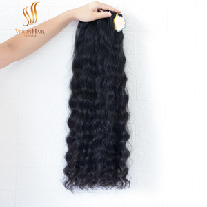 Paquete de cabello Remy ondulado del océano vietnamita de un solo donante Cabello crudo dibujado Doble - Product Image 1