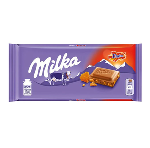 ช็อกโกแลตมิลก้าเดมส์แสนอร่อย 100 กรัม (ไส้อัลมอนด์และคาราเมล) - Product Image 1