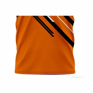 Jersey de botón completo de béisbol unisex con patrón de rayas de tamaño de 2 botones para ropa de softball - Product Image 4