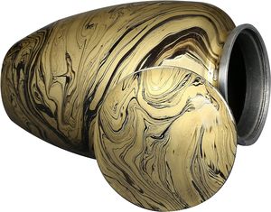 Grande urne pour les cendres humaines-Une belle et humble urne pour vos proches reste avec des fils. Cette belle urne apportera - Product Image 2