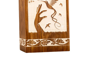 โกศสำหรับเผาเถ้ากระดูกรูปนกฮัมมิงเบิร์ดทำด้วยมือกล่องที่ระลึกที่ระลึกสำหรับตกแต่ง - Product Image 4