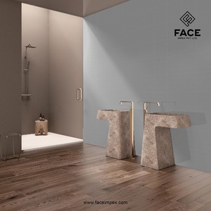 Hiện đại grey 75x150 mét gạch ốp tường gốm cho tàu điện ngầm siêu thị ngoài trời Hall Villa Mall phòng tắm sử dụng - Product Image 1