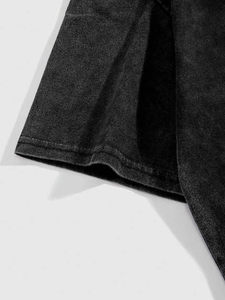 WholesaleCustom Casual Acid Wash T-Shirt Slim Fit Plain Tie and Dye Acid Wash100 % algodón, camiseta para hombres, corte suelto, estampado - Product Image 2