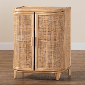 Armoire en rotin naturel de la meilleure qualité, fabriquée à la main, organisateur de rangement durable et écologique pour chambre à coucher élégante, intérieur de maison bien rangé - Product Image 2