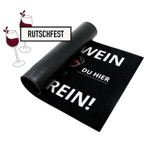 Tapis de porte moderne « Vous ne pouvez pas entrer sans vin » - Product Image 4
