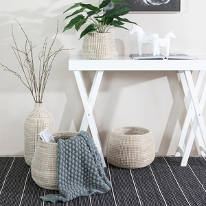 Woven natural seagrass <b>vase</b> Made in Vietnam Ecofriendly material for Home Decor and tableware decoration Wholesale - Product Image 5