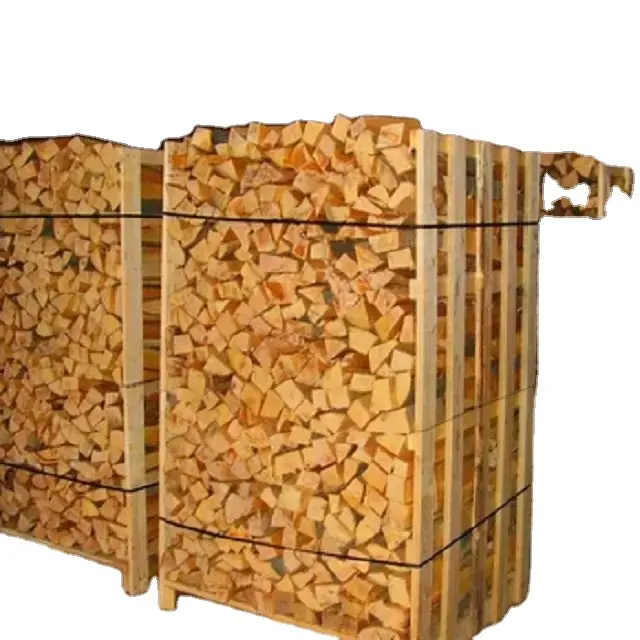 Leña seca de haya/roble, horno de leña seca en bolsas, madera de fuego de roble en palés con longitud de 25 Cm, 33 cm