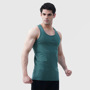Wholesale Custom <b>Men's</b> Gym Tank Top Lightweight Activewear with Decoration Custom <b>Singlet</b> Style - Product Image 1
