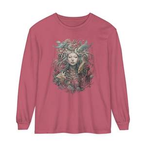 Sudadera Vintage de algodón coreano de alta calidad para mujer con cuello levantado, tela de Jersey bordada e impresa y ajuste relajado - Product Image 5